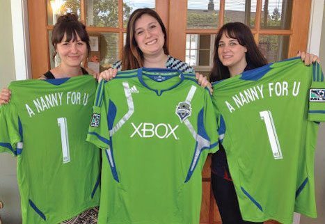 We Advocate For You A Nanny For U team of nannies showing their new jerseys for an event.